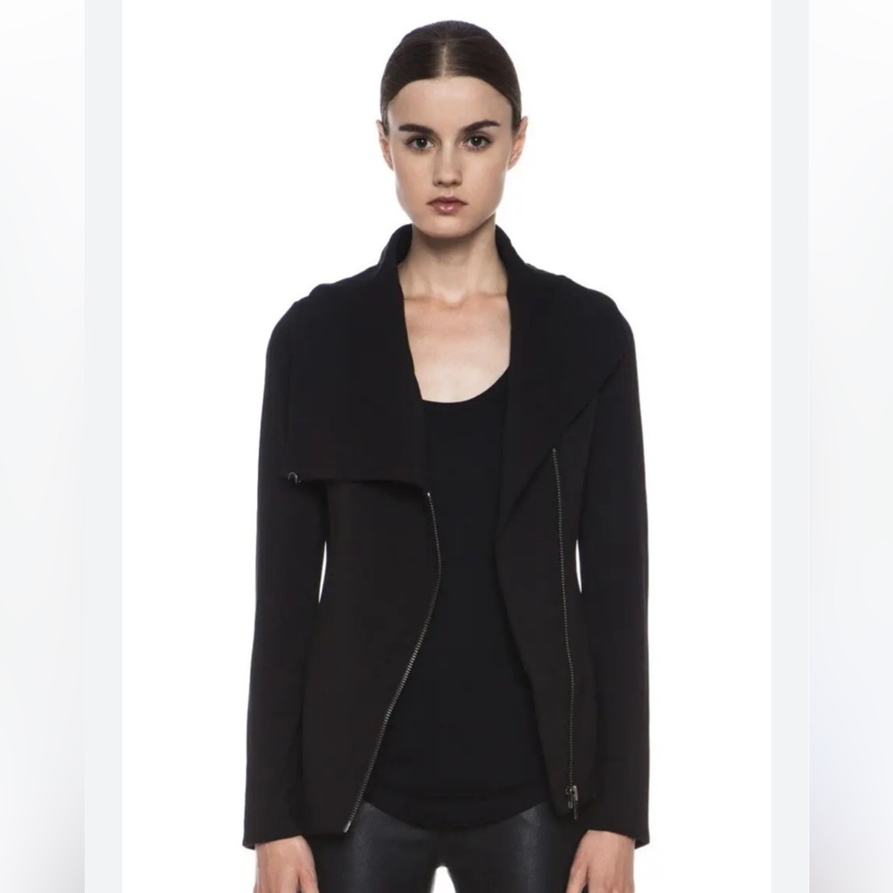 Helmut Lang Villous Asymmetric Moto Jacket - Small